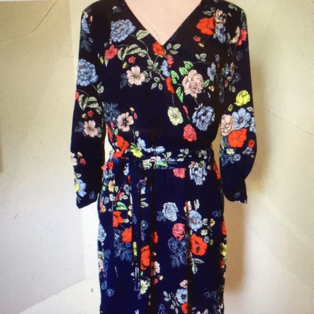 Floral Wrap Dress